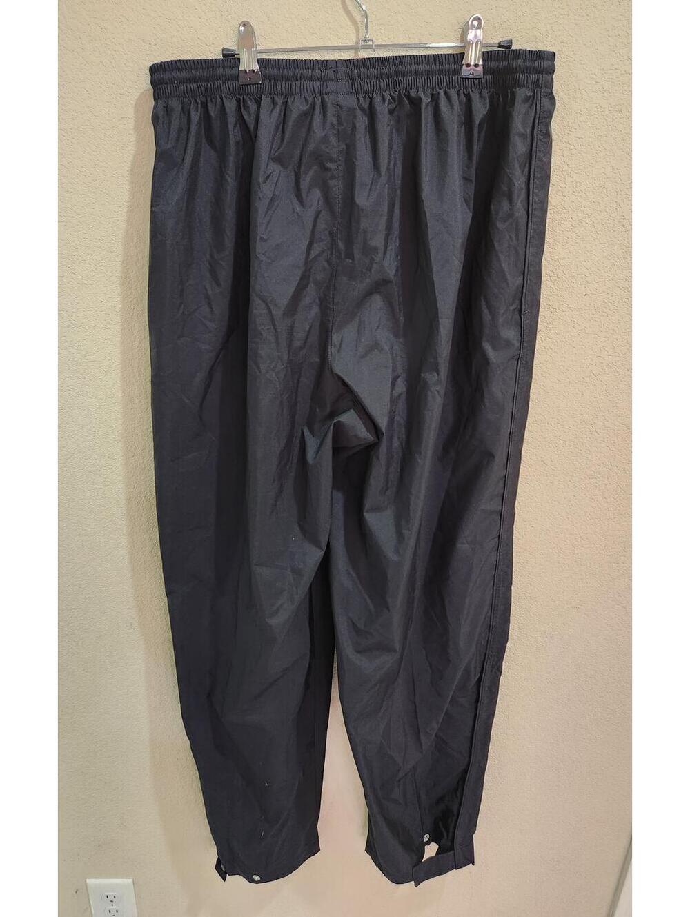 Y2K retro Nike Golf Pants Men's XL Black Clima-Fit 5 Windbreaker Waterproof
